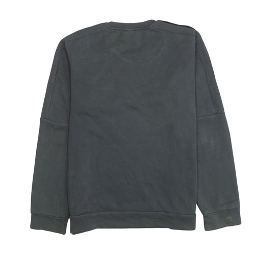 adidas Men's Grey Crew Neck Pullover Sweatshirt Size S