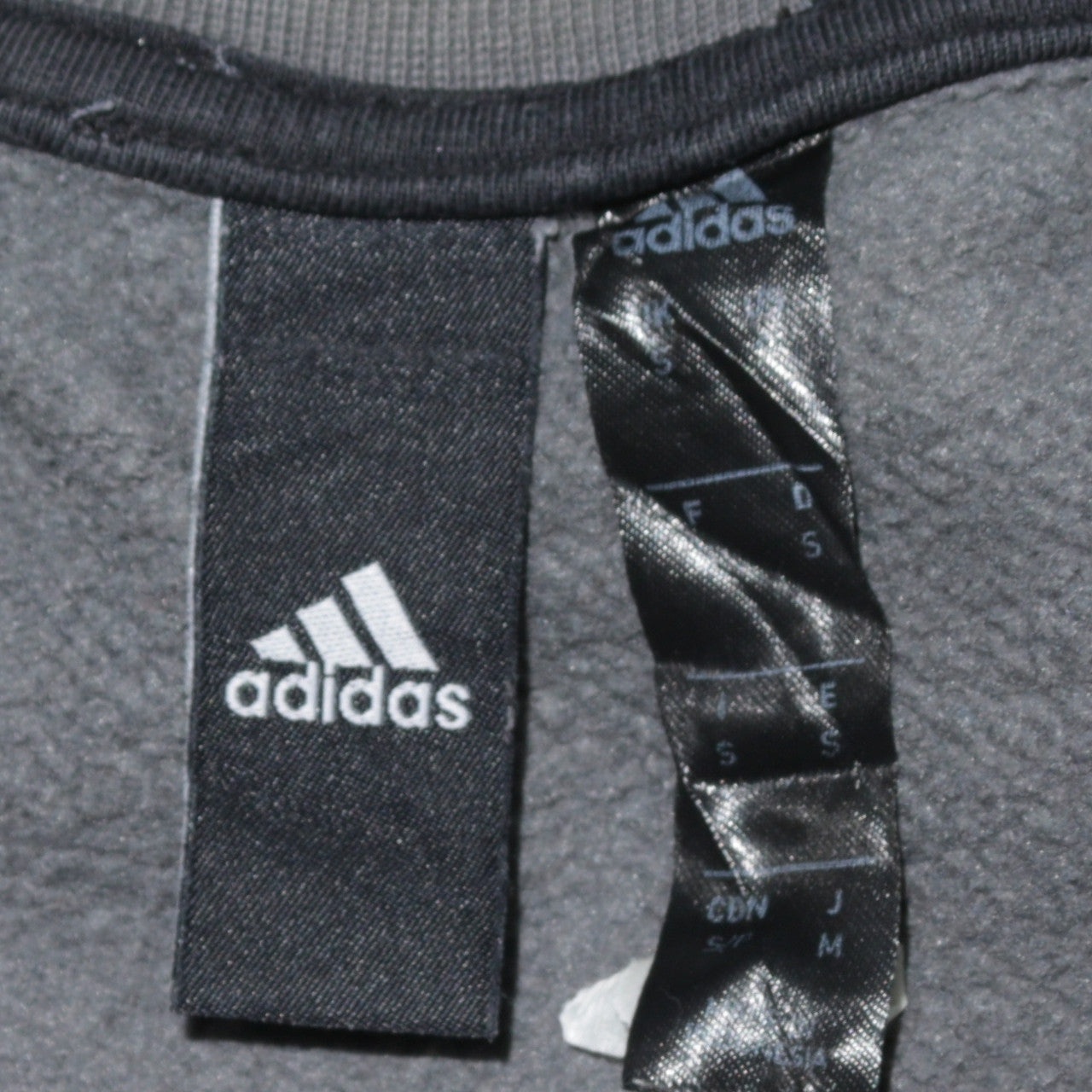 adidas Men's Grey Crew Neck Pullover Sweatshirt Size S