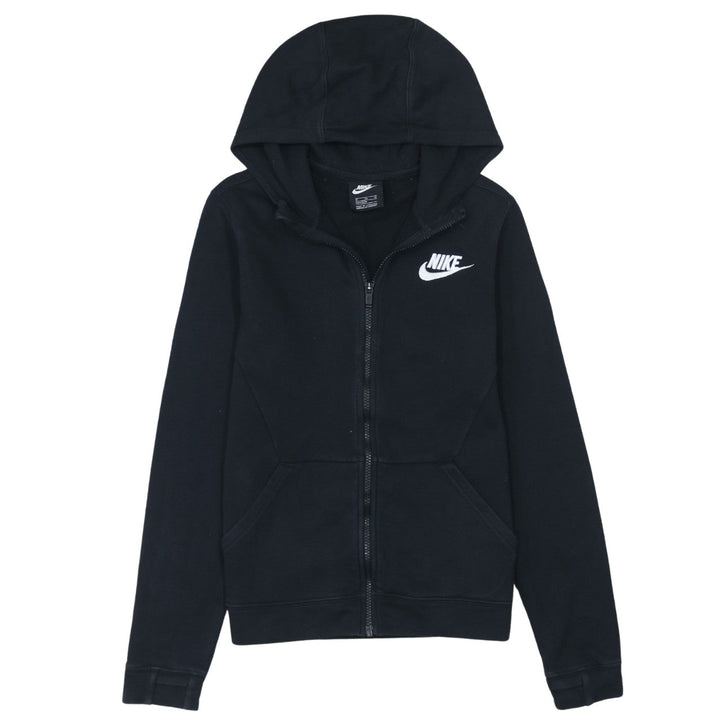 Nike Boys Black Full Zip Hoodie XL Fleece Hooded Sweatshirt