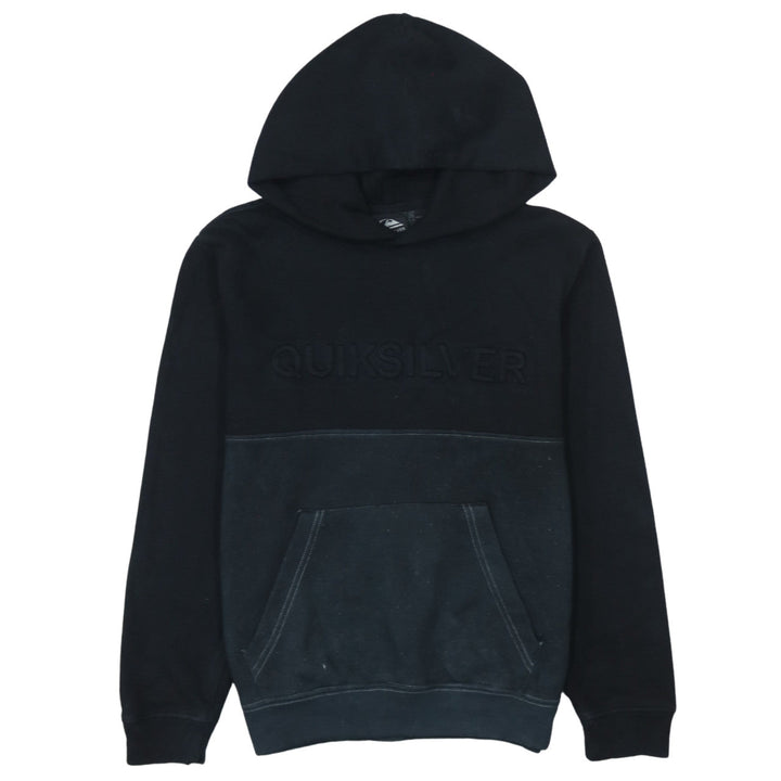 Quiksilver Women's Black Pullover Hoodie M Medium Cotton Blend Logo