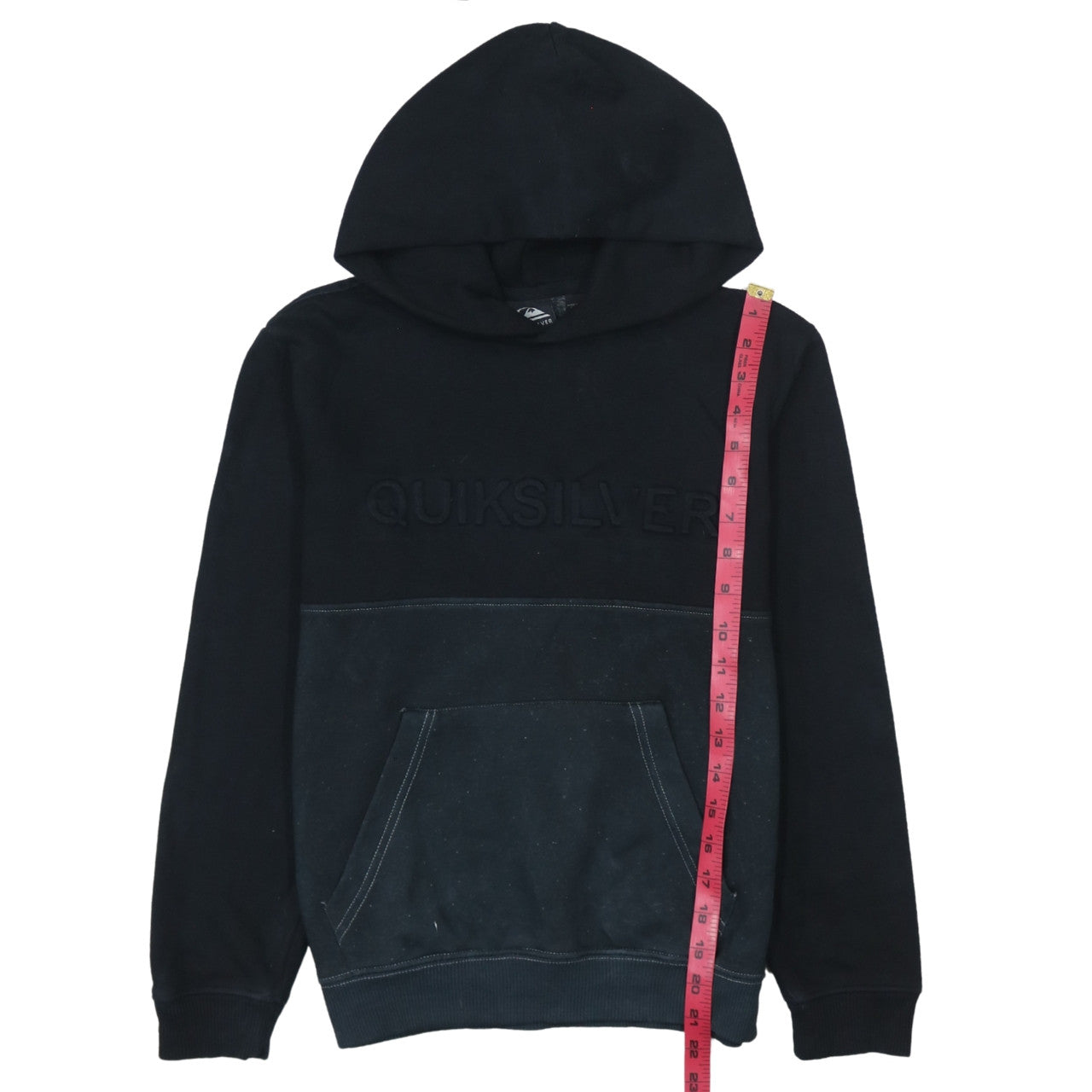 Quiksilver Women's Black Pullover Hoodie M Medium Cotton Blend Logo