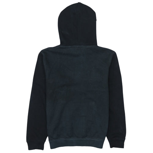 Quiksilver Women's Black Pullover Hoodie M Medium Cotton Blend Logo