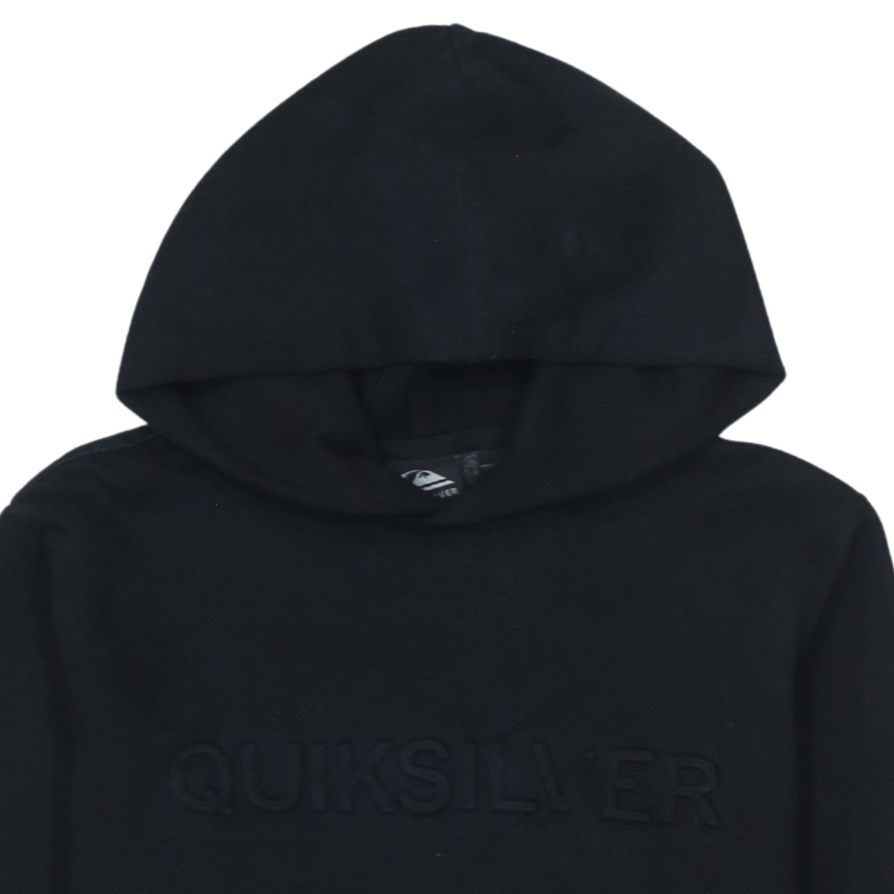 Quiksilver Women's Black Pullover Hoodie M Medium Cotton Blend Logo