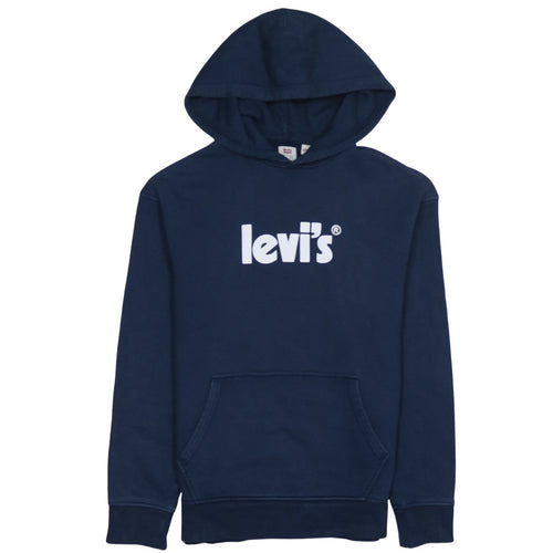 Levi's Men's Blue Pullover Hoodie Small Relaxed Fit