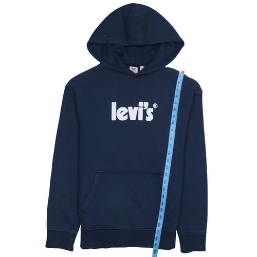 Levi's Men's Blue Pullover Hoodie Small Relaxed Fit