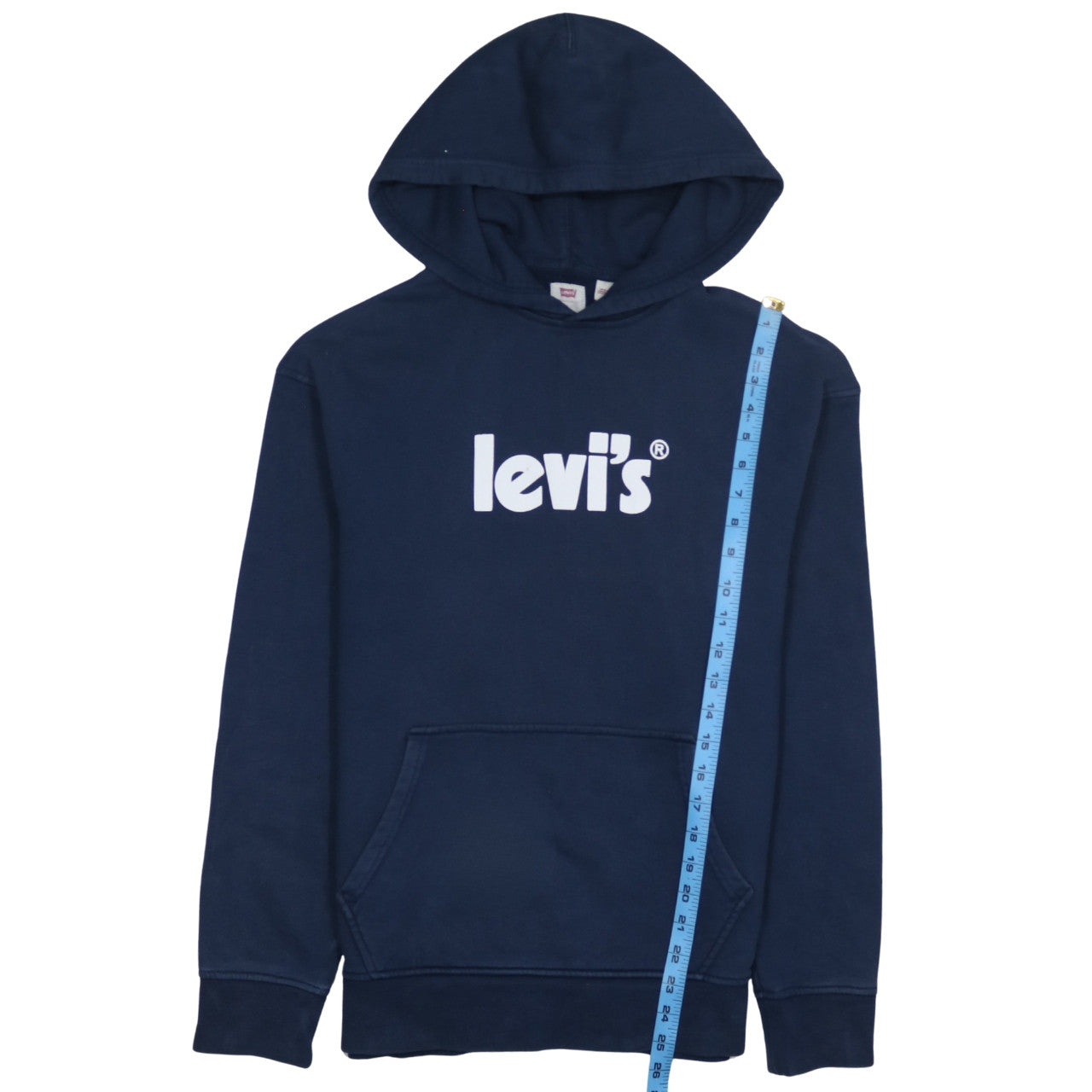 Levi's Men's Blue Pullover Hoodie Small Relaxed Fit