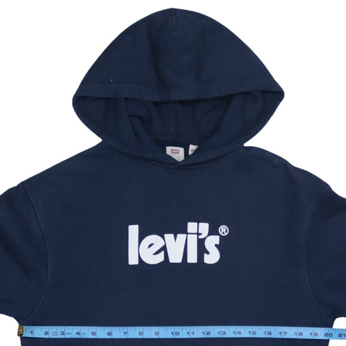 Levi's Men's Blue Pullover Hoodie Small Relaxed Fit