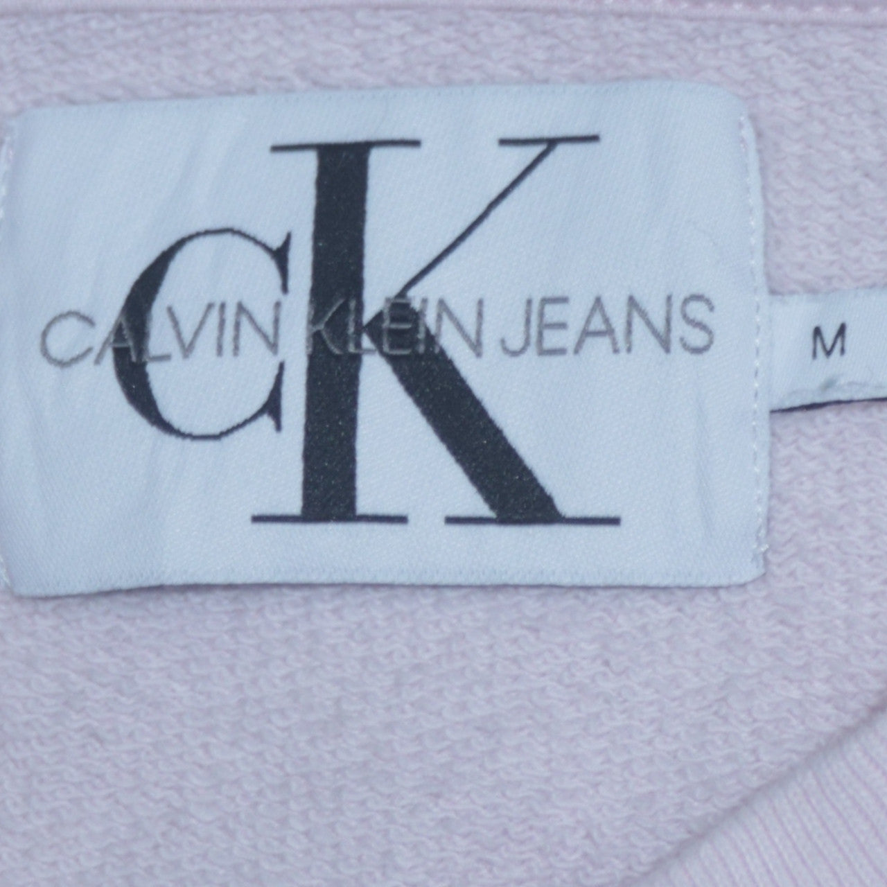 Calvin Klein Jeans Women’s Pink Logo Pullover Sweatshirt M