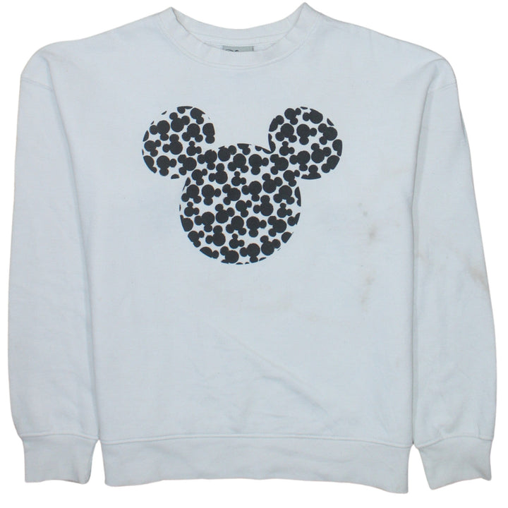 Disney Primark Women White Mickey Mouse Pullover Sweatshirt XS