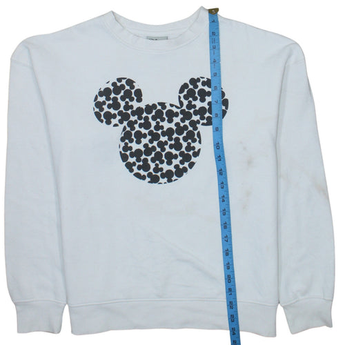 Disney Primark Women White Mickey Mouse Pullover Sweatshirt XS