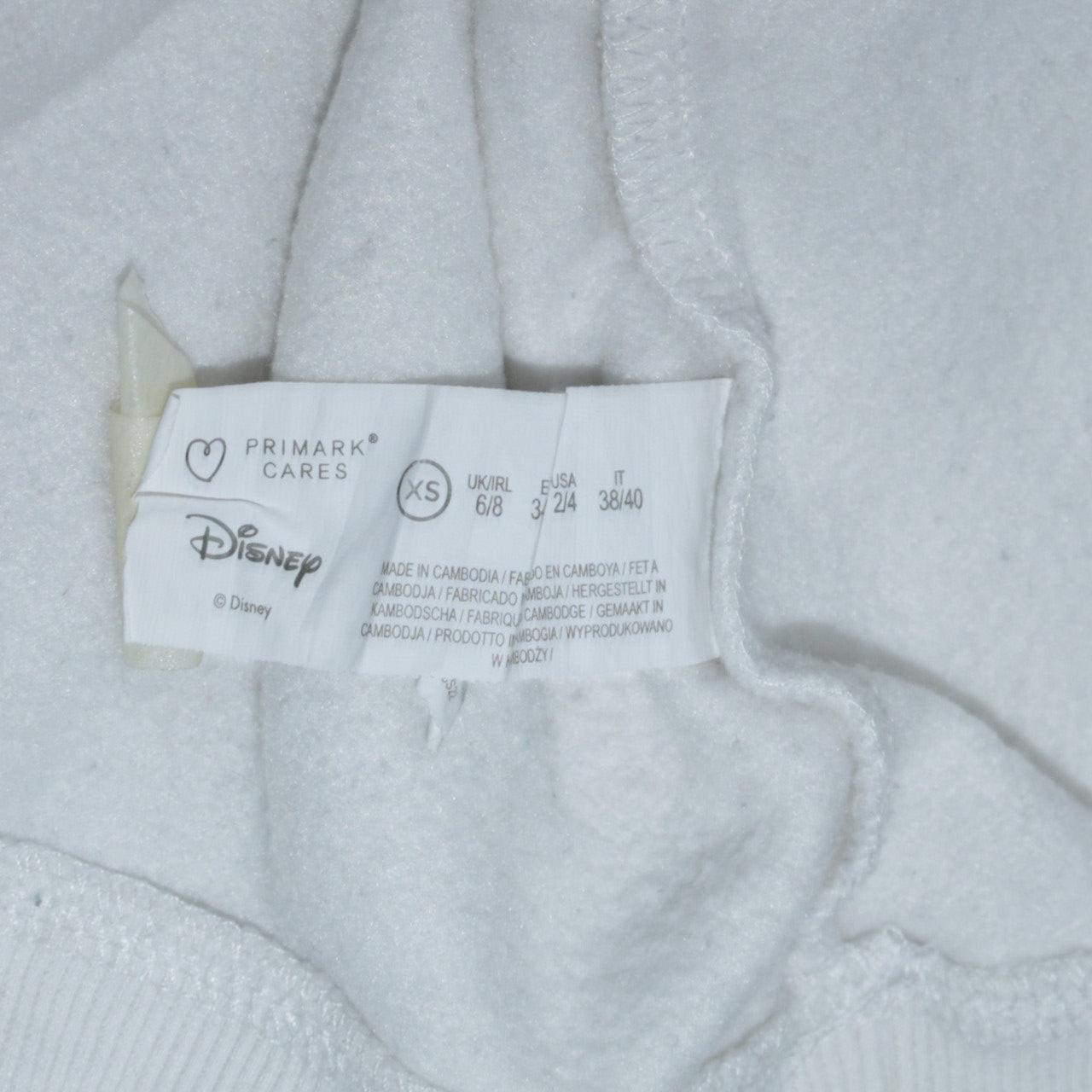 Disney Primark Women White Mickey Mouse Pullover Sweatshirt XS
