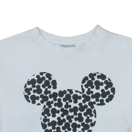 Disney Primark Women White Mickey Mouse Pullover Sweatshirt XS