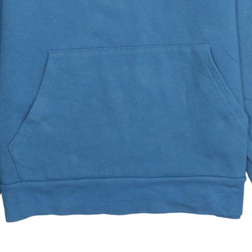 Under Armour Boys Blue Hoodie YXL Loose Fit Cotton Blend Pullover
