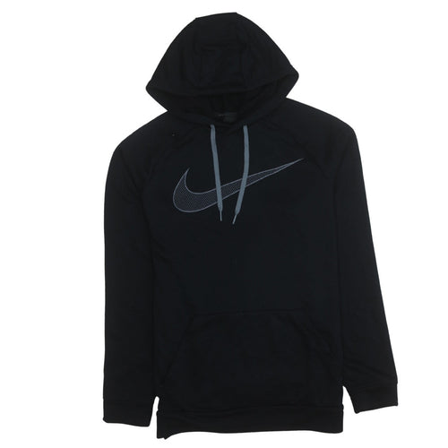 Nike Men’s Black Dri-Fit Pullover Hoodie Size M Lightweight Sportswear