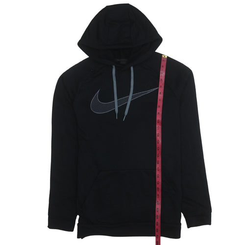 Nike Men’s Black Dri-Fit Pullover Hoodie Size M Lightweight Sportswear