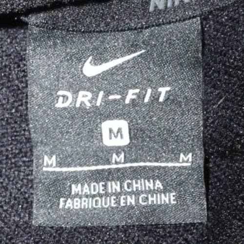 Nike Men’s Black Dri-Fit Pullover Hoodie Size M Lightweight Sportswear