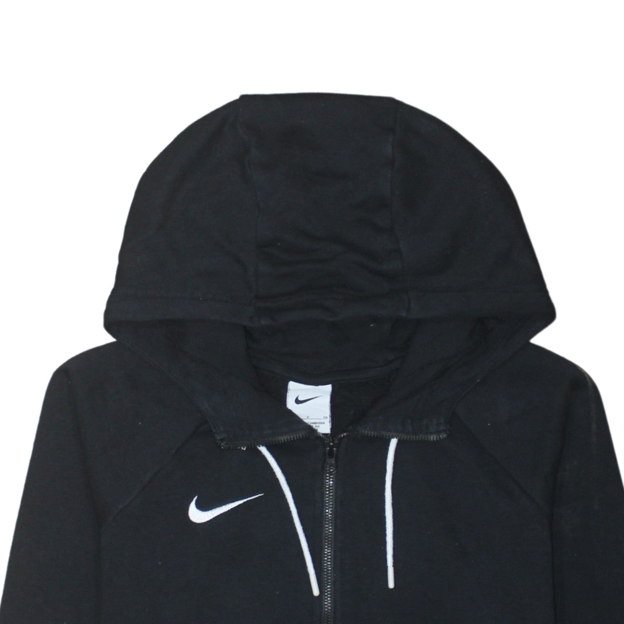 Nike Men's Black Full Zip Hoodie Small Regular Fit Fleece Sportswear