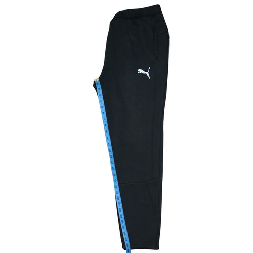 Puma Men's Black Jogger Trousers Size M Regular Fit Fleece Sportswear