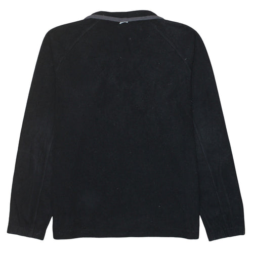 Columbia Men's Black Fleece Ski Jacket L 1/4 Zip Outdoor Winter