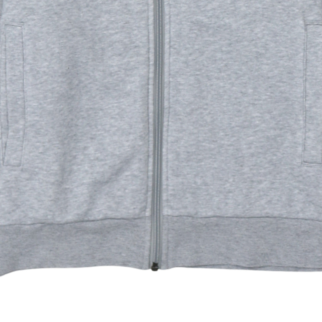 Adidas Boys Grey Full Zip Hoodie 13-14 Years Sports Logo Fleece