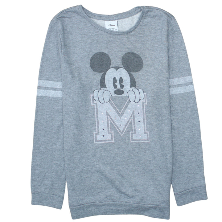 Disney Atmosphere Womens Grey Mickey Mouse Sweatshirt Size 12