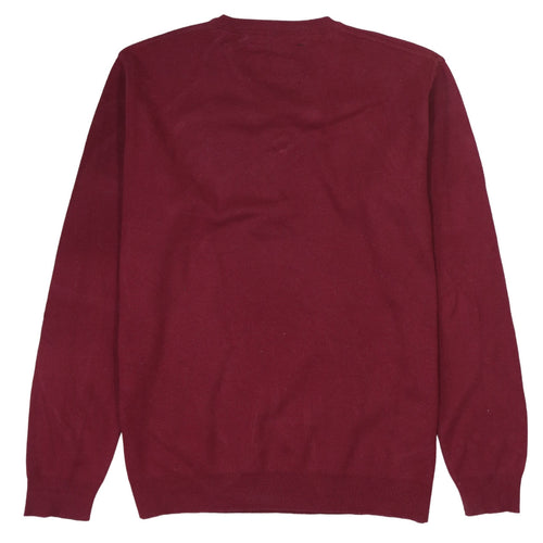 Polo Ralph Lauren Men's Red Cotton V-Neck Jumper XL