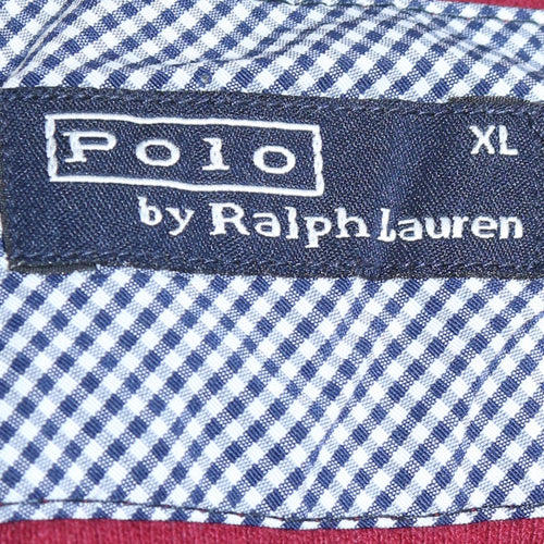 Polo Ralph Lauren Men's Red Cotton V-Neck Jumper XL