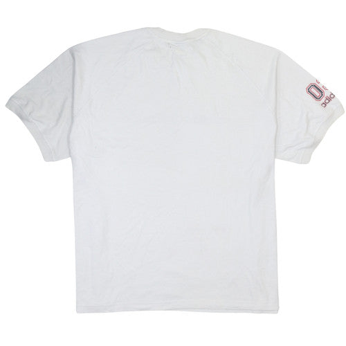 Adidas Mens White 2XL Vintage Graphic Logo Sports T-Shirt