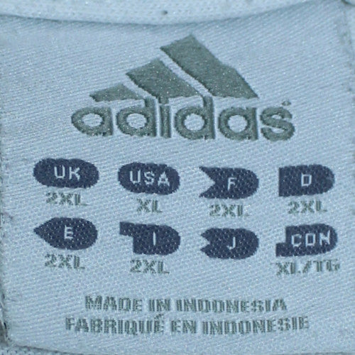 Adidas Mens White 2XL Vintage Graphic Logo Sports T-Shirt