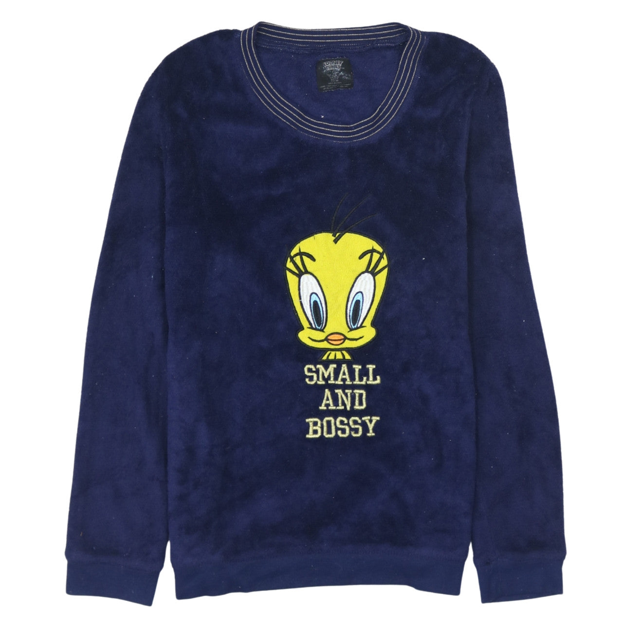 Looney Tunes Women’s Blue Velour Tweety Nightshirt Size S