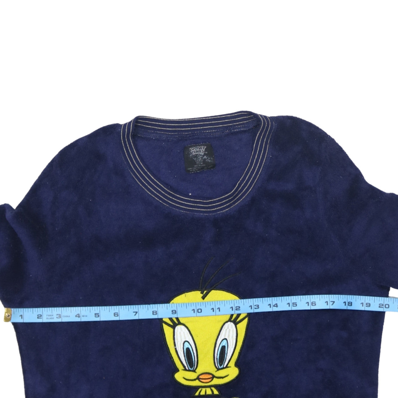 Looney Tunes Women’s Blue Velour Tweety Nightshirt Size S