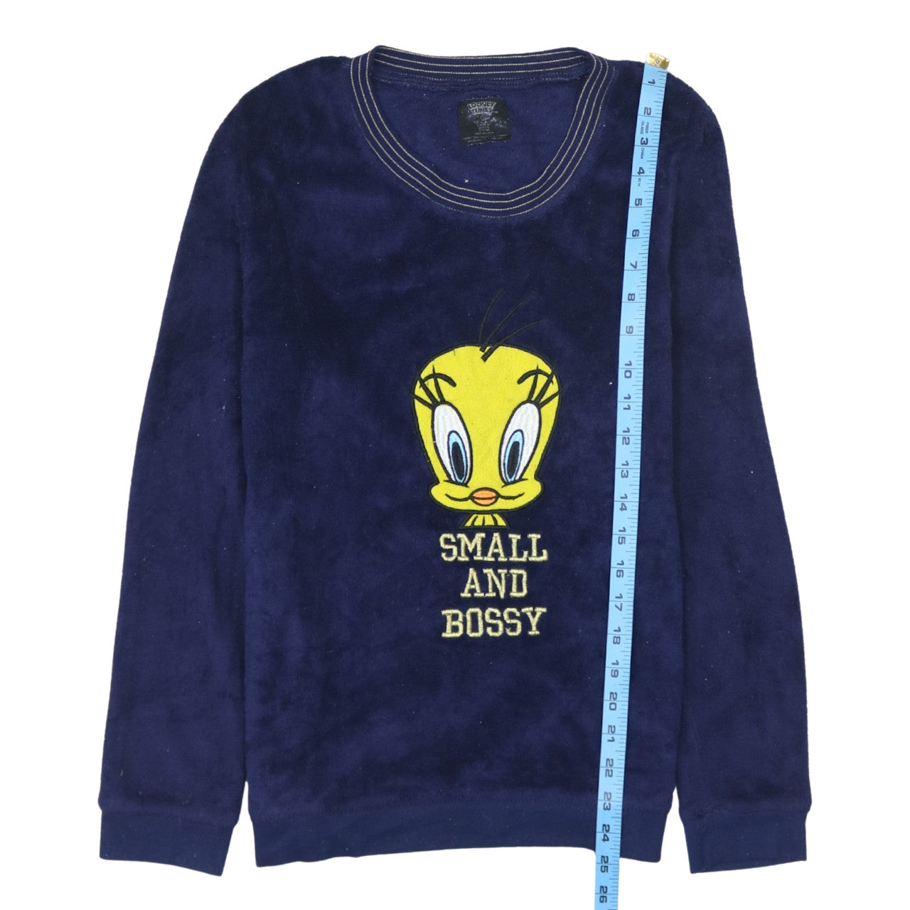Looney Tunes Women’s Blue Velour Tweety Nightshirt Size S