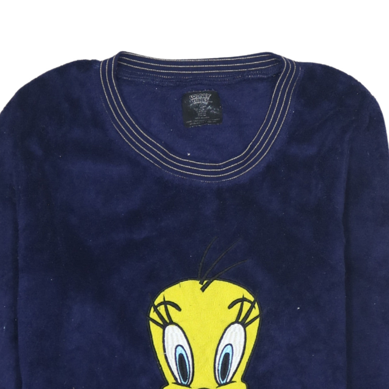 Looney Tunes Women’s Blue Velour Tweety Nightshirt Size S