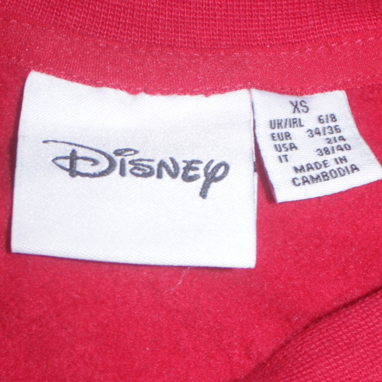 Disney Womens Red Christmas Donald Duck Comic Print Sweatshirt XS