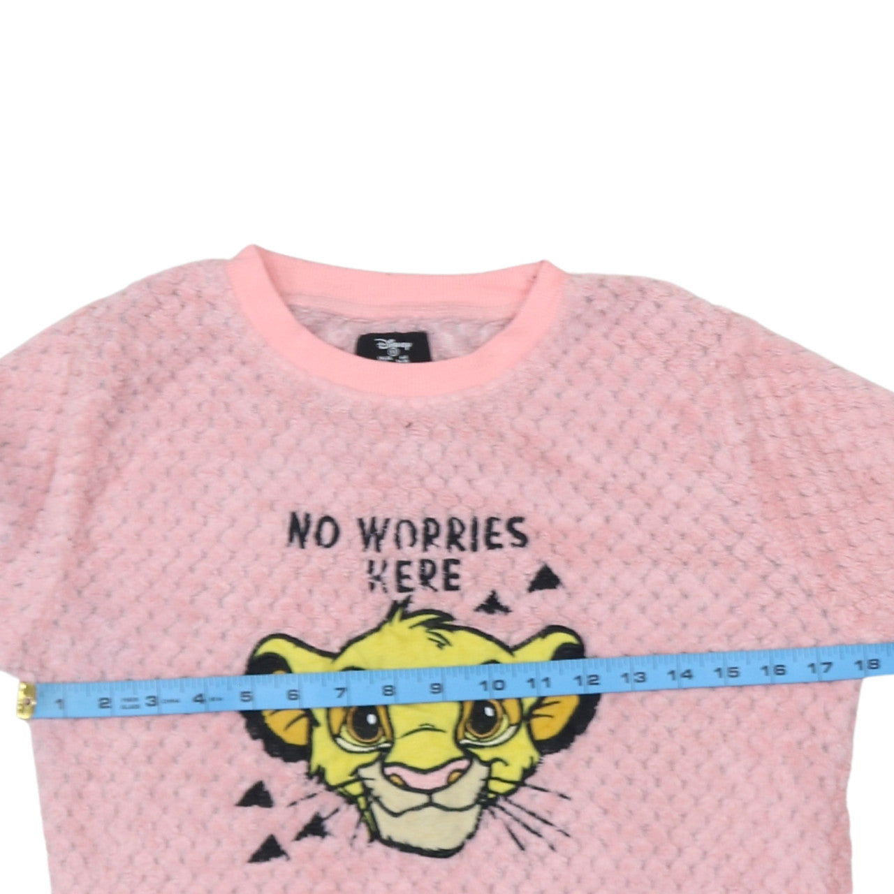 Disney Women's Pink Fleece The Lion King Pyjama Top XS