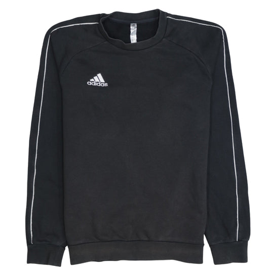 adidas Men's Black Small Pullover Crew Neck Sweatshirt