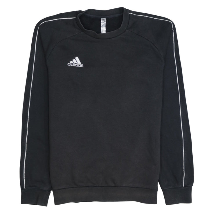 adidas Men's Black Small Pullover Crew Neck Sweatshirt