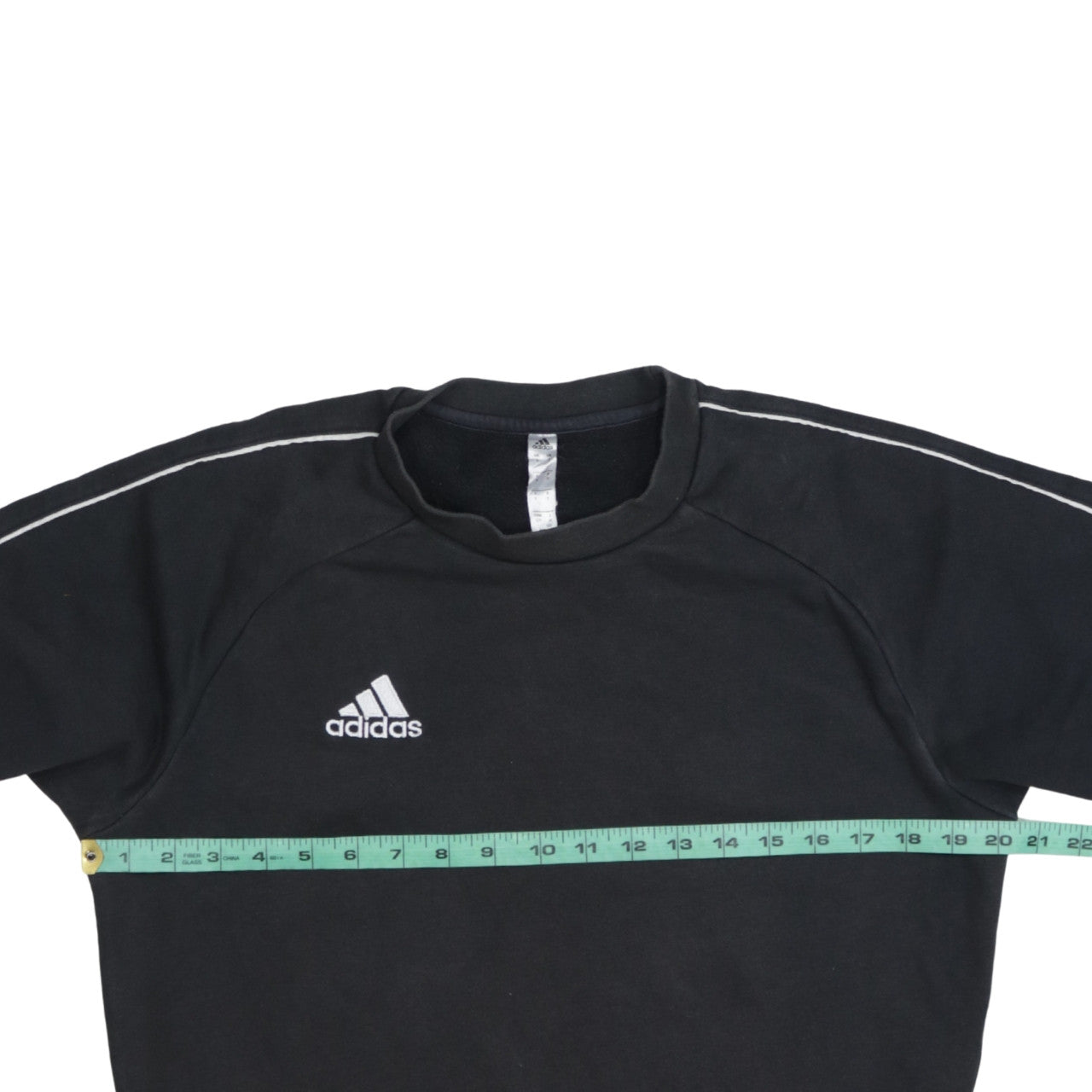 adidas Men's Black Small Pullover Crew Neck Sweatshirt