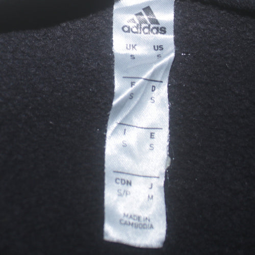 adidas Men's Black Small Pullover Crew Neck Sweatshirt
