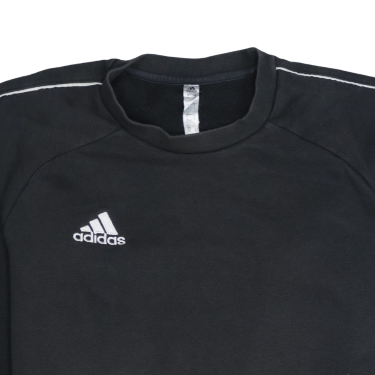 adidas Men's Black Small Pullover Crew Neck Sweatshirt
