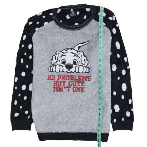 Love to Lounge Disney 101 Dalmatians Grey Fleece Pyjama Top Women’s Size 10-12