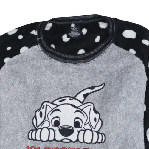 Love to Lounge Disney 101 Dalmatians Grey Fleece Pyjama Top Women’s Size 10-12