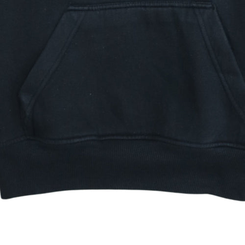 Fila Men's Black Pullover Hoodie S Logo Graphic Cotton Blend