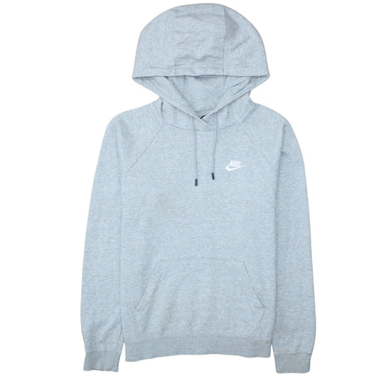 Nike Men's Grey Pullover Hoodie Small Fleece Logo Sportswear