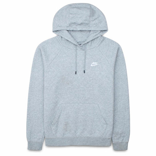 Nike Men's Grey Pullover Hoodie Small Fleece Logo Sportswear