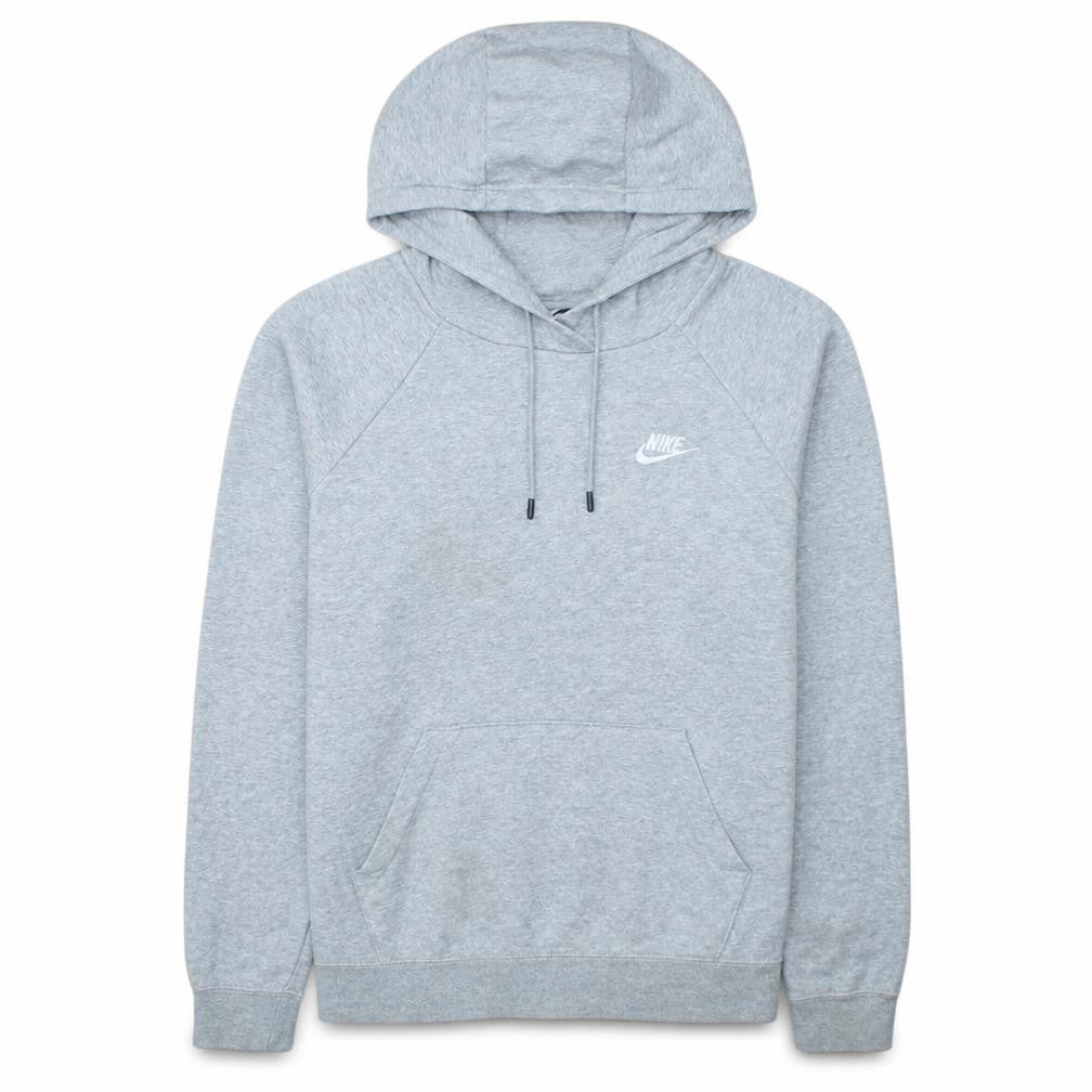 Nike Men's Grey Pullover Hoodie Small Fleece Logo Sportswear