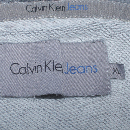 Calvin Klein Jeans Men's Grey XL Pullover Hoodie