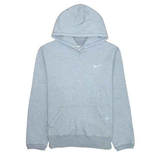 Nike Men's Grey Pullover Hoodie Size L Athletic Fleece Sweatshirt