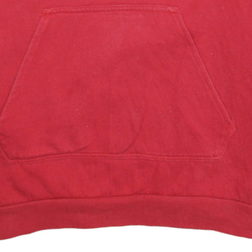 Adidas Men's Red Pullover Hoodie Medium Sports Style