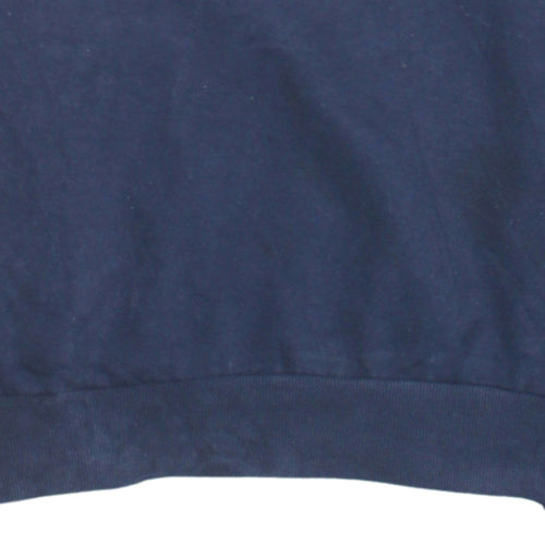 FILA Mens Blue Logo Crew Neck Sweatshirt L Regular Fit